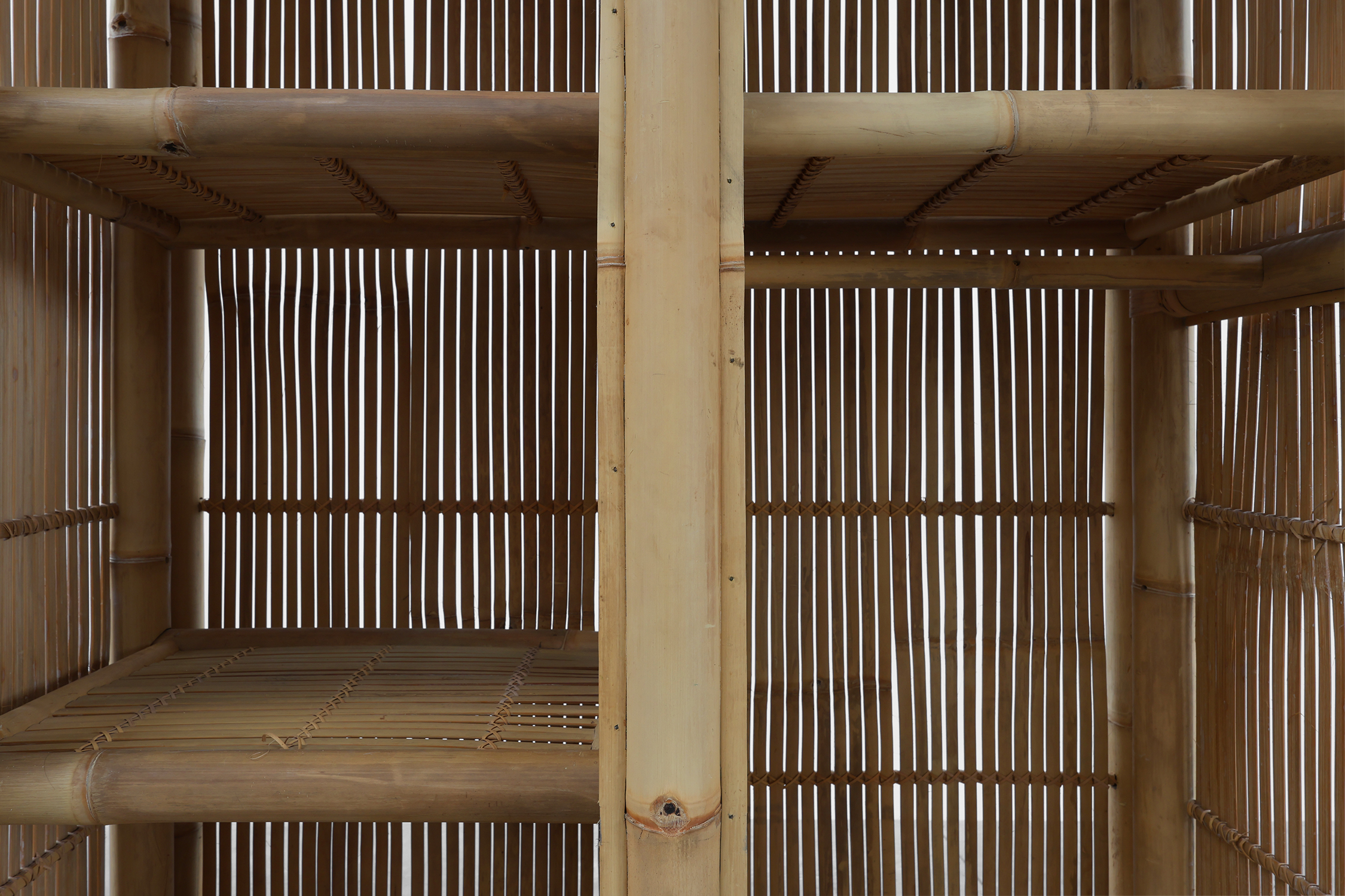 Pair of bamboo and rattan wardrobes, Italy ca. 1960thumbnail
